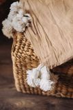 CARAMEL tassel throw