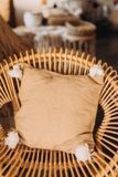 CARAMEL tassel pillow