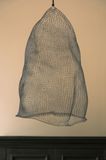 Organic Black Metal Mesh Pendant