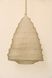 Wavy Gold Metal Mesh Pendant