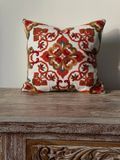 Folk Orange  Cushion