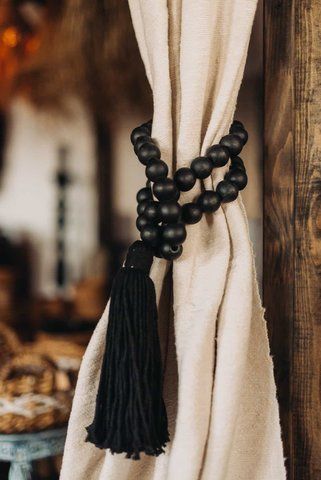 Тримач для штор BEADED BLACK L 579848564961 фото
