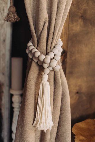 Тримач для штор BEADED WHITE L 663287296811 фото